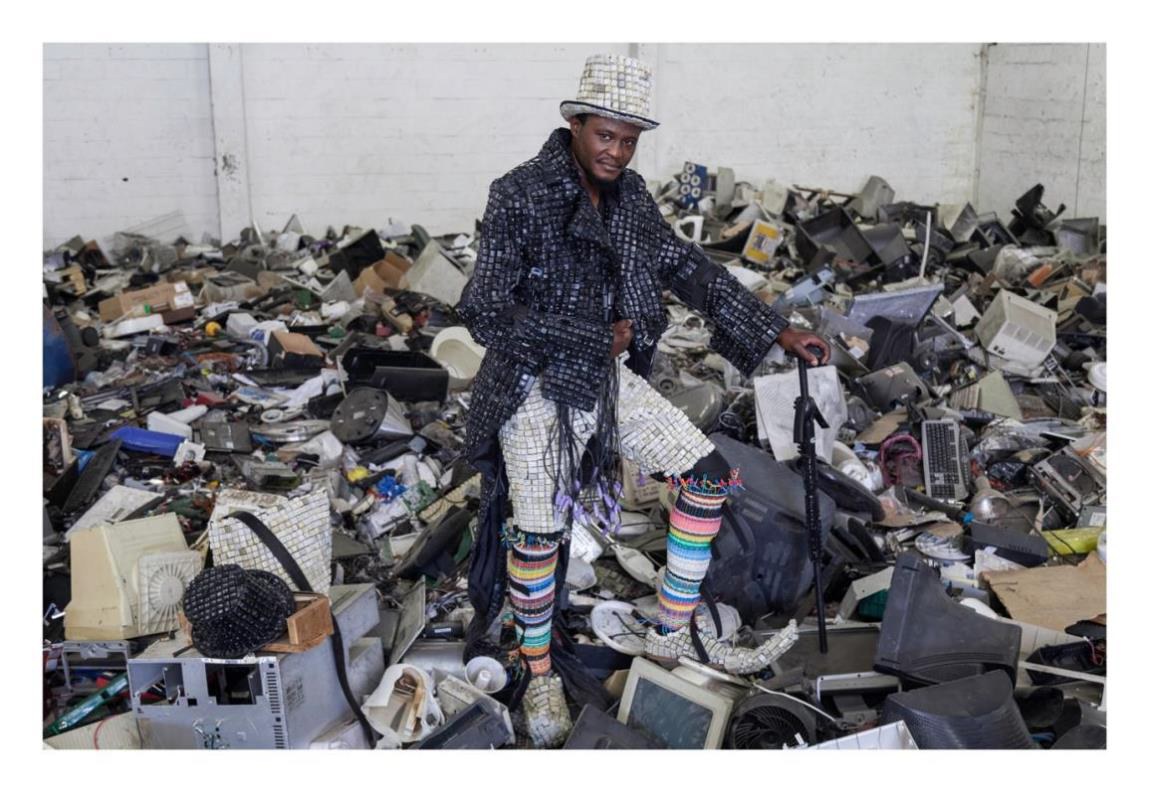 Maurice Mbikayi photographic print: Self-Portrait 3