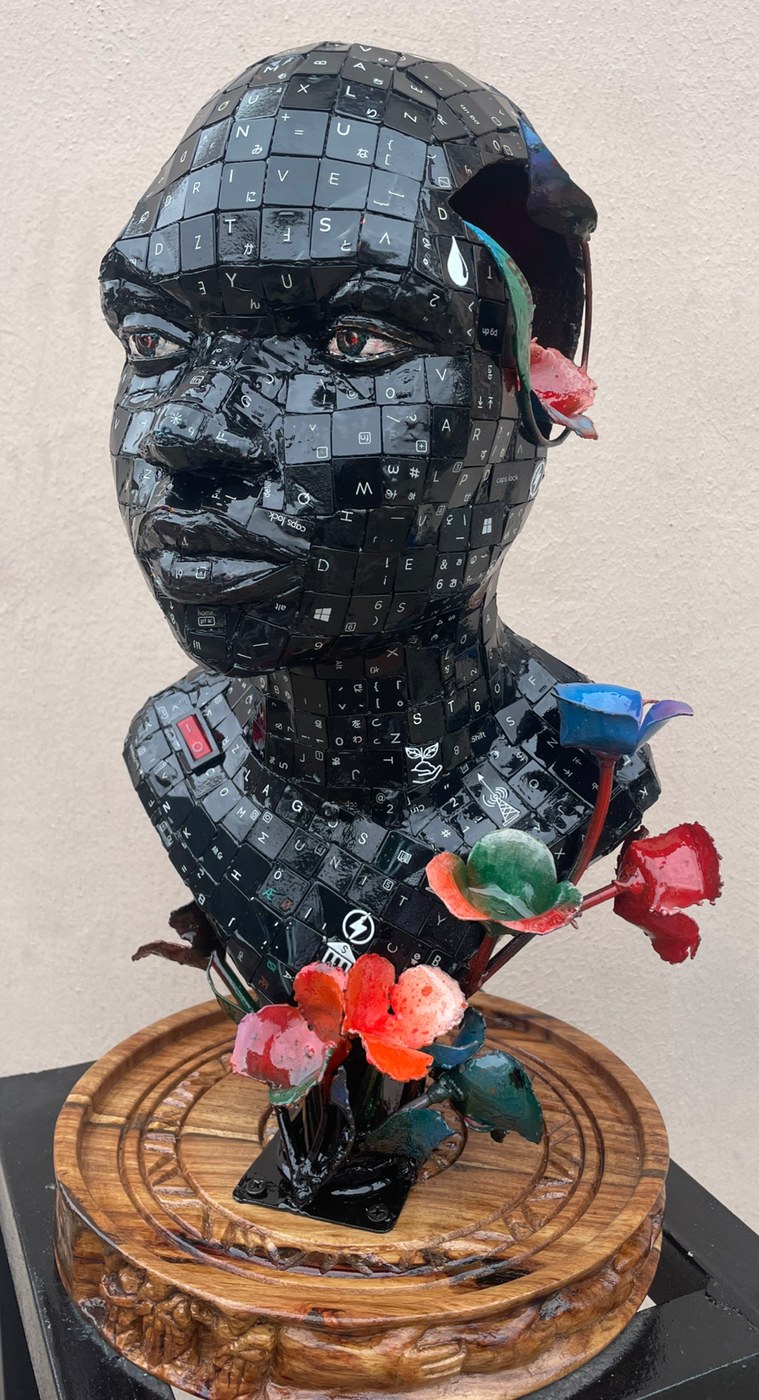 Ozuma Patrick Chidiebube sculpture: McKinsey Totem, commissioned as the Totem of Excellence